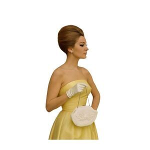 Vintage made in Hong Kong hand beaded handbag.